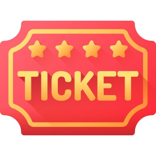ticket 3D Color icoon