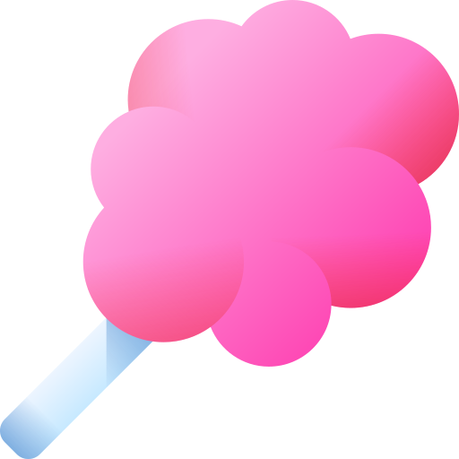 zuckerwatte 3D Color icon