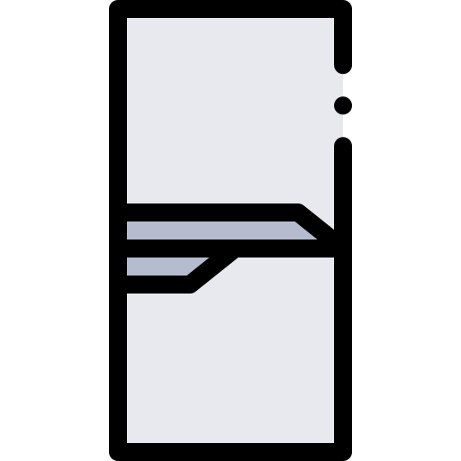 Холодильник Detailed Rounded Lineal color иконка