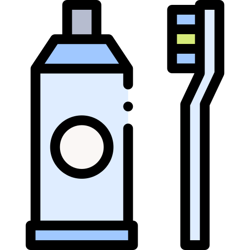 Toothbrush Detailed Rounded Lineal color icon