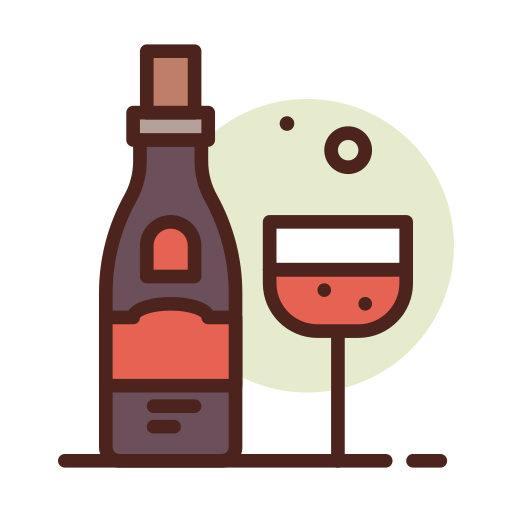 Wine Darius Dan Lineal Color icon
