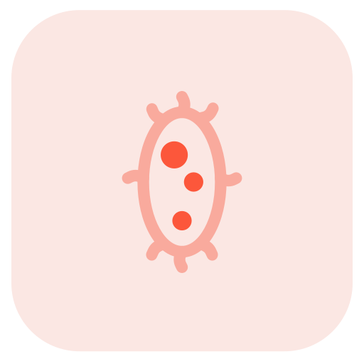 microorganismo Pixel Perfect Tritone icono