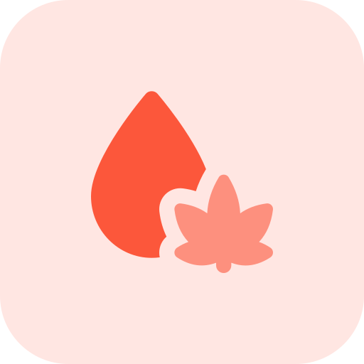 goccia di sangue Pixel Perfect Tritone icona