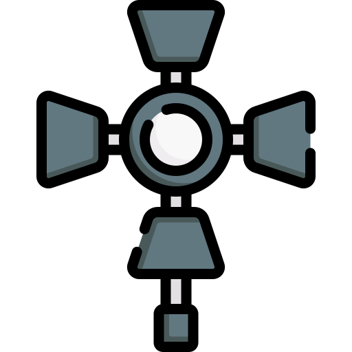 Studio lighting Special Lineal color icon