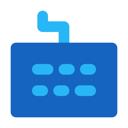 컴퓨터 키보드 Generic Blue icon