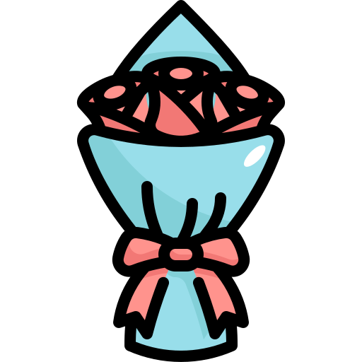 Flower bouquet Generic Outline Color icon
