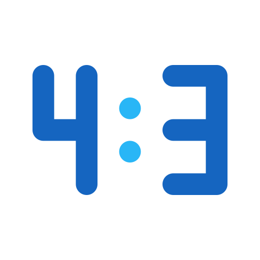 Aspect ratio Generic Blue icon