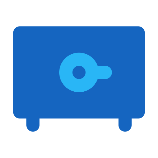 Safe deposit Generic Blue icon