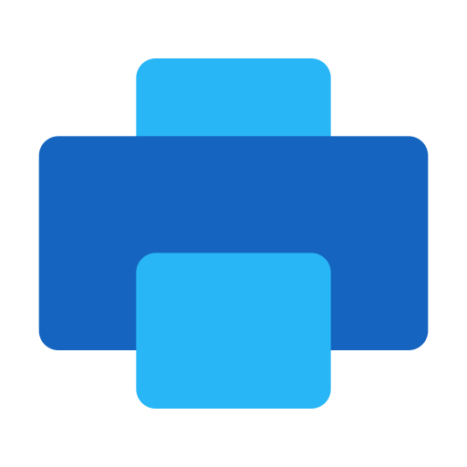 印刷する Generic Blue icon