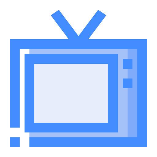 televisão Generic Blue Ícone