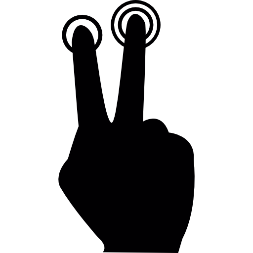 dois dedos  Ícone