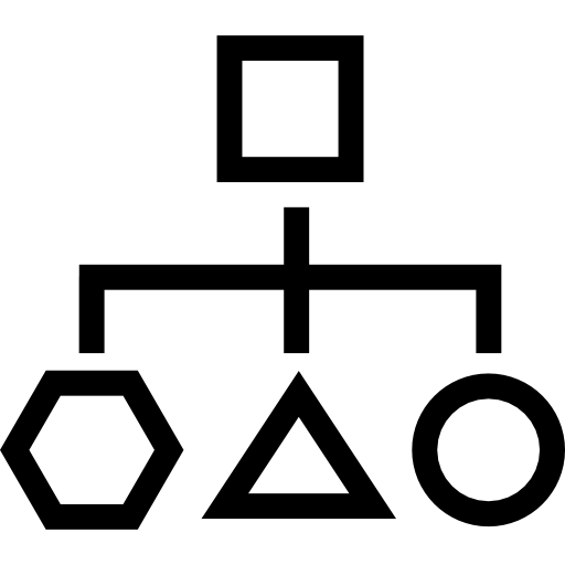 grafico di forma geometrica  icona
