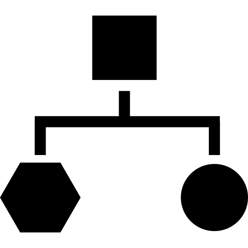 黒い図形のブロック スキーム  icon