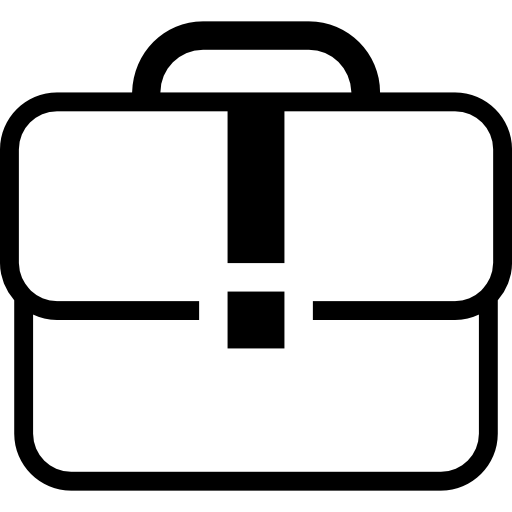 White case suitcase outline  icon