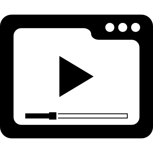 simbolo dell'interfaccia del lettore multimediale  icona