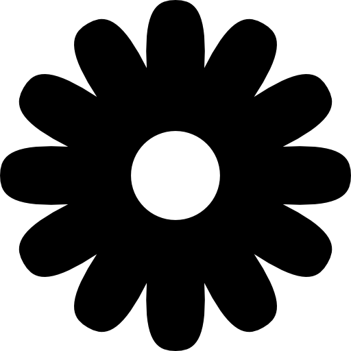 a forma di fiore  icona