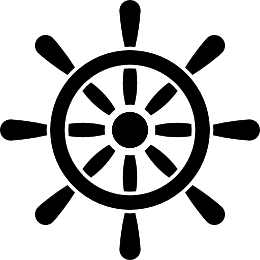 strumento di controllo della ruota della barca  icona