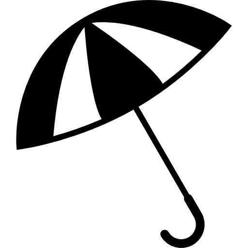 Зонт открытый инструмент для пляжа  иконка