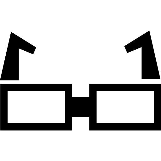 Rectangular eyeglasses  icon