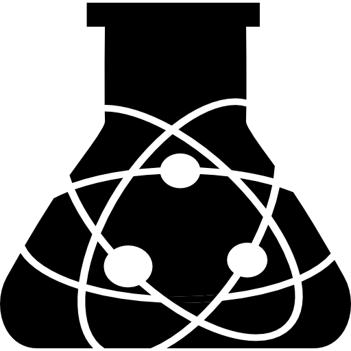 bottiglia di scienza atomica  icona