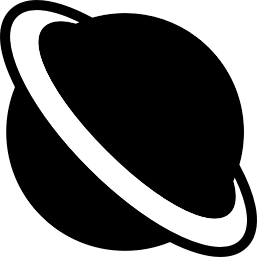 Planet with a ring  icon