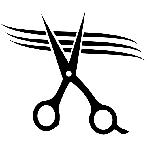 tijeras cortando cabello  icono