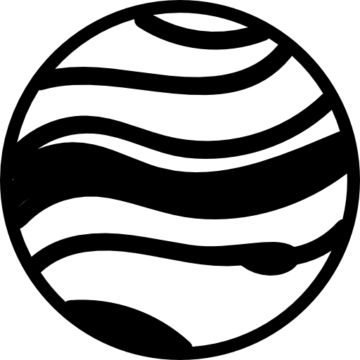Striped planet  icon