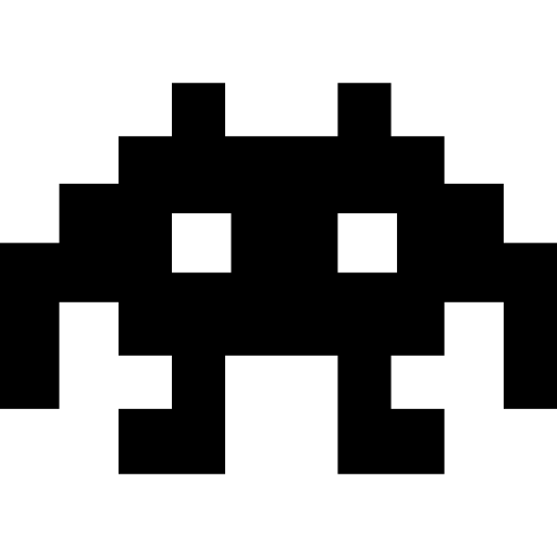 personagem espacial alienígena de pixels para um jogo  Ícone