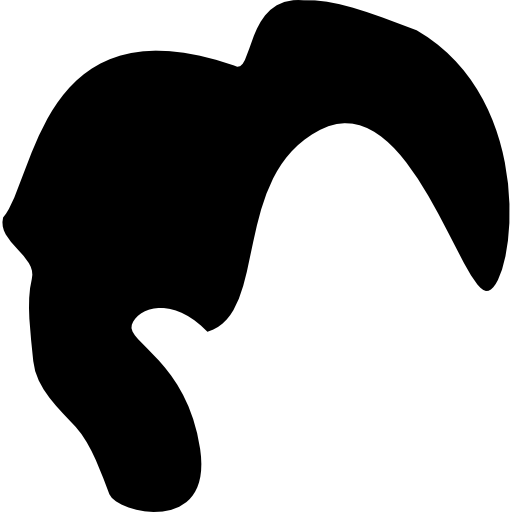 forma di capelli maschili corti  icona