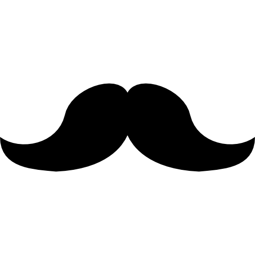 Mustache shape  icon