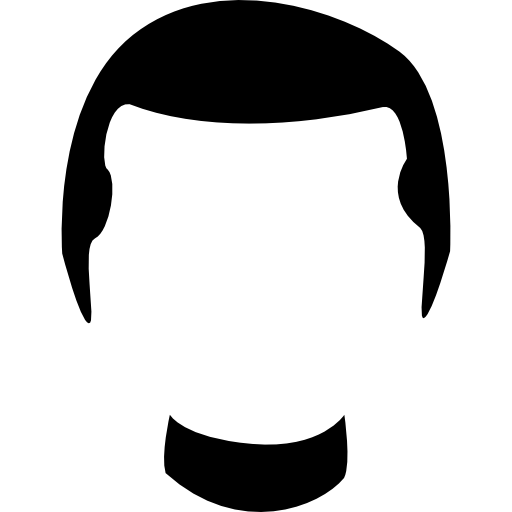 parrucca maschile  icona