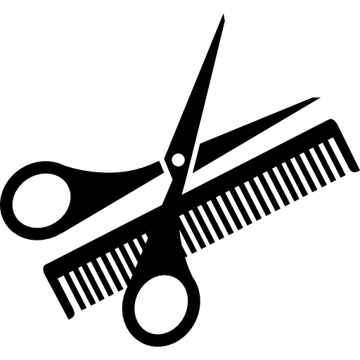 Ножницы и расческа  иконка