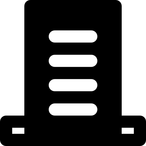 Door Basic Black Solid icon