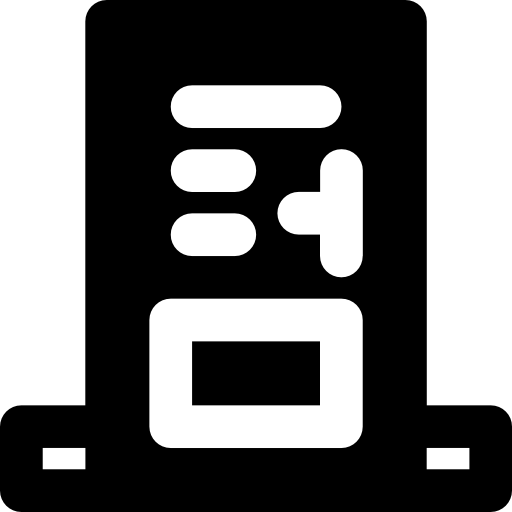Door Basic Black Solid icon