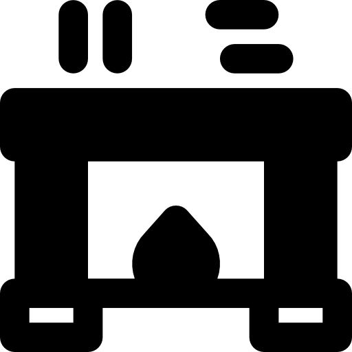 暖炉 Basic Black Solid icon