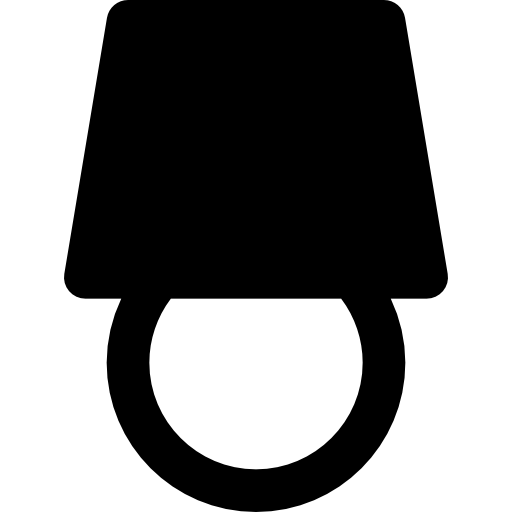 luminária Basic Black Solid Ícone