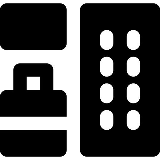 Shower Basic Black Solid icon