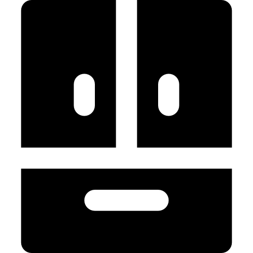 冷蔵庫 Basic Black Solid icon