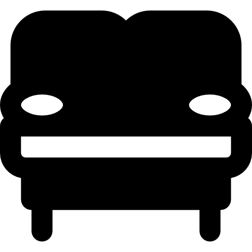 sofa Basic Black Solid ikona