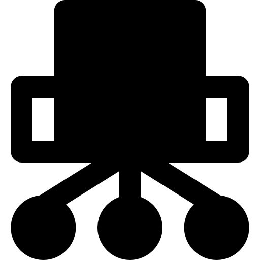 cadeira de escritório Basic Black Solid Ícone