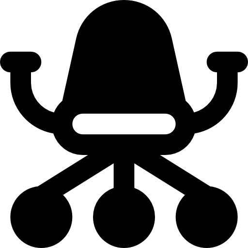 silla de oficina Basic Black Solid icono