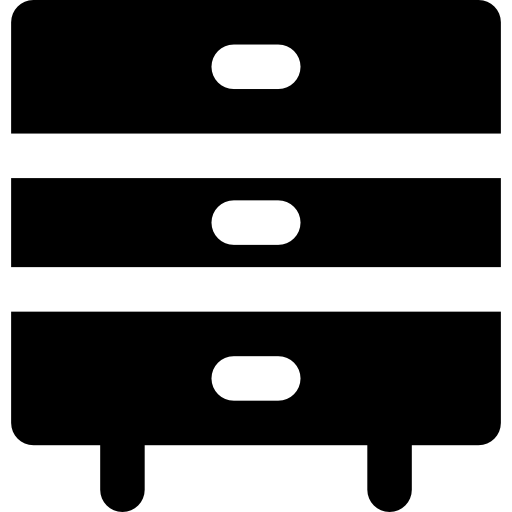 kommode Basic Black Solid icon