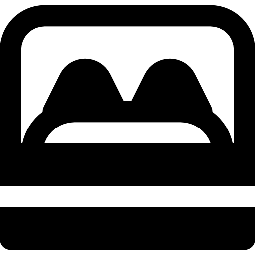 cama Basic Black Solid icono