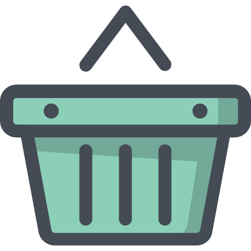 Shopping basket Sergei Kokota Lineal Color icon