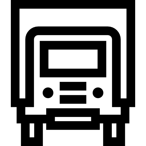 camión de reparto Basic Straight Lineal icono