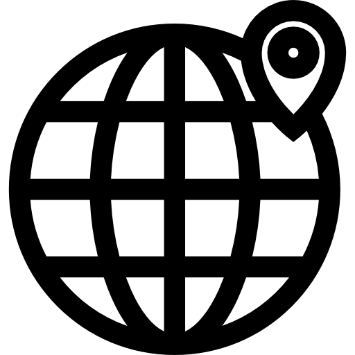 지도 및 깃발 Basic Straight Lineal icon