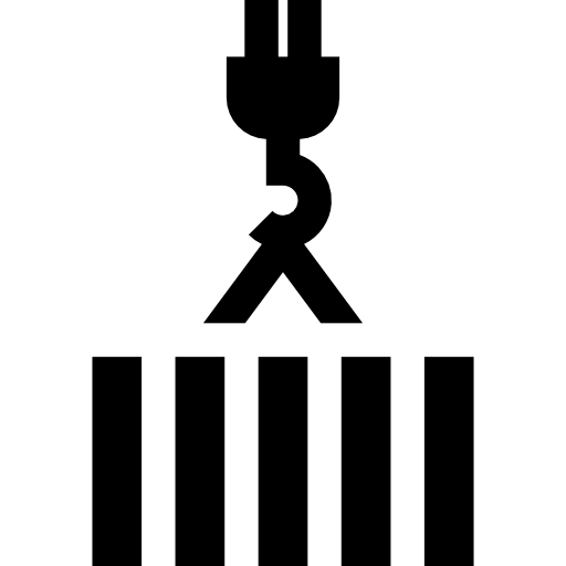 Cranes Basic Straight Filled icon