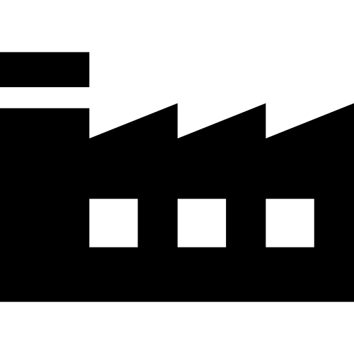 fabrieken Basic Straight Filled icoon