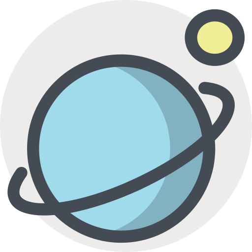 土星 Sergei Kokota Lineal Color icon