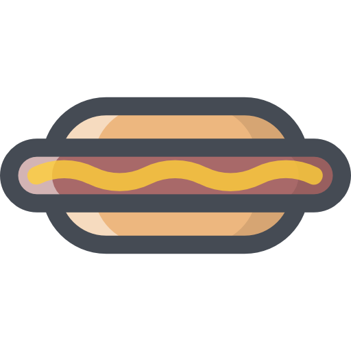 hot-dog Sergei Kokota Lineal Color Icône